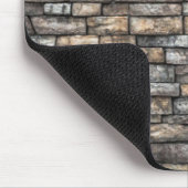 Gray Stone Wall Mousepad (Ecke)