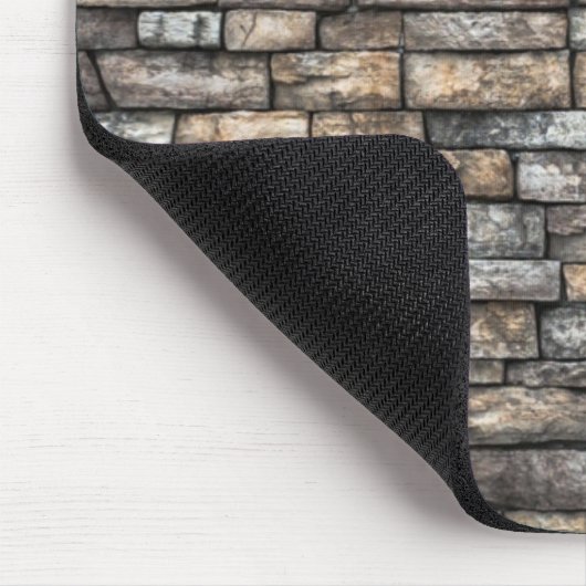 Gray Stone Wall Mousepad (Ecke)