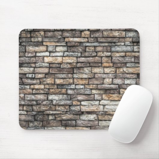 Gray Stone Wall Mousepad (Mit Mouse)