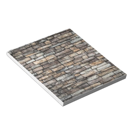 Gray Stone Wall Notizblock (angewinkelt)