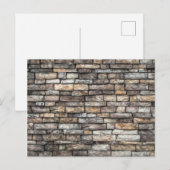 Gray Stone Wall Postkarte (Vorne/Hinten)