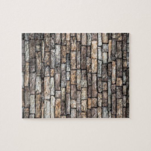 Gray Stone Wall Puzzle (Horizontal)