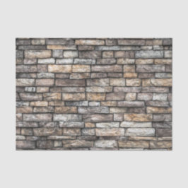Gray Stone Wall Seidenpapier