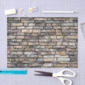 Gray Stone Wall Seidenpapier (Handwerk)