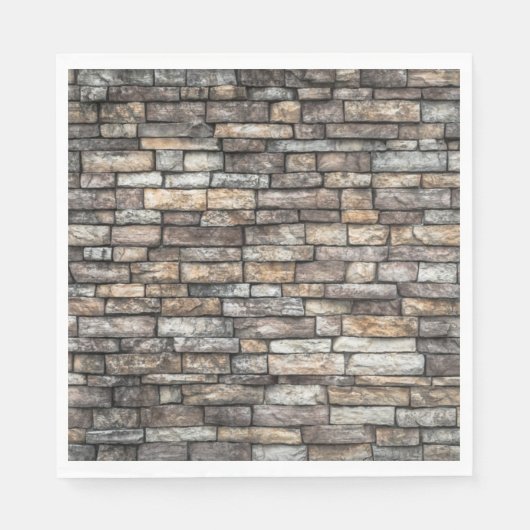 Gray Stone Wall Serviette (Vorderseite)