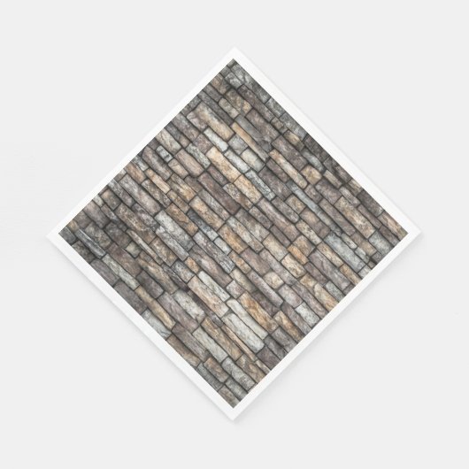 Gray Stone Wall Serviette (Ecke)