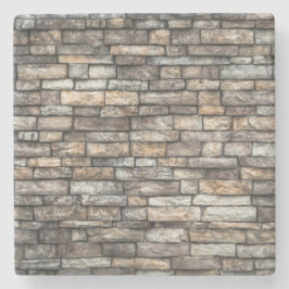 Gray Stone Wall Steinuntersetzer