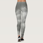 Gray Stormy Clouds Gray Chic Leggings (Rückseite)