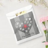 Gray Stripe Coastal Thema Seashell Starfish Herz Geschenktütchen (Versiegelt)