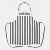 Gray Stripe Schürze (Vorderseite)