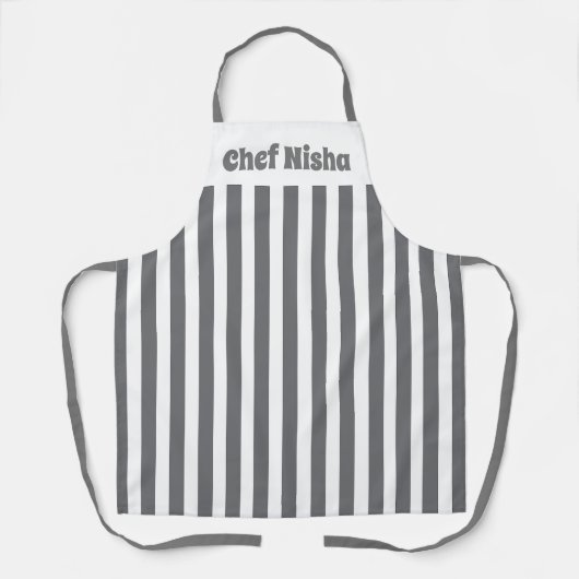 Gray Stripe Schürze (Vorderseite)