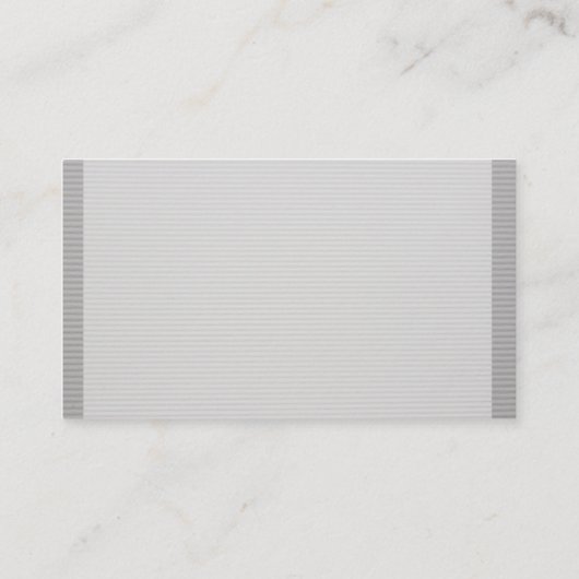 Gray Striped Beruflich Elegant Stilvolles Design Visitenkarte (Rückseite)
