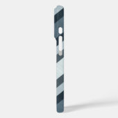 Gray Stripes Case-Mate iPhone Hülle (Rückseite / Links)