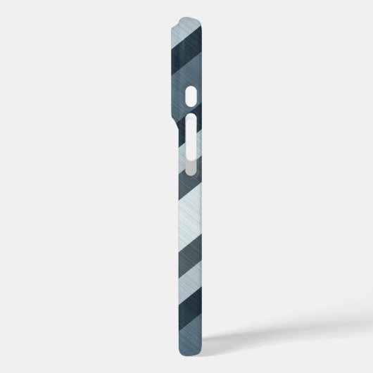 Gray Stripes Case-Mate iPhone Hülle (Rückseite / Links)