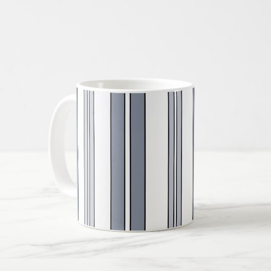 Gray Stripes Kaffeetasse (Vorderseite Links)