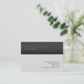 Gray Stripes Klassisches Elegantes Schlichtes Beru Visitenkarte (Stehend Vorderseite)