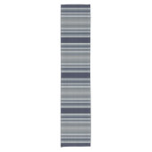 Gray Stripes Kurzer Tischläufer (Vorderseite)