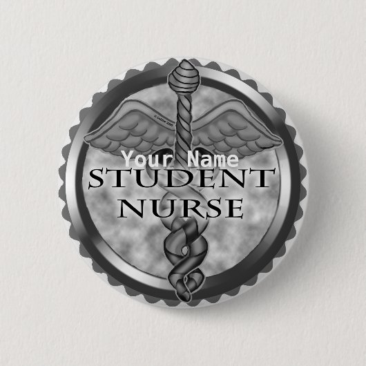 Gray Student Nurse Button (Vorderseite)
