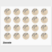 Gray Stylish Wirbel Danke Stickers (Blatt)