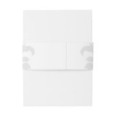 Gray Subtle Damask Wedly Bands Einladungsbanderole (Rückseitenbeispiel)