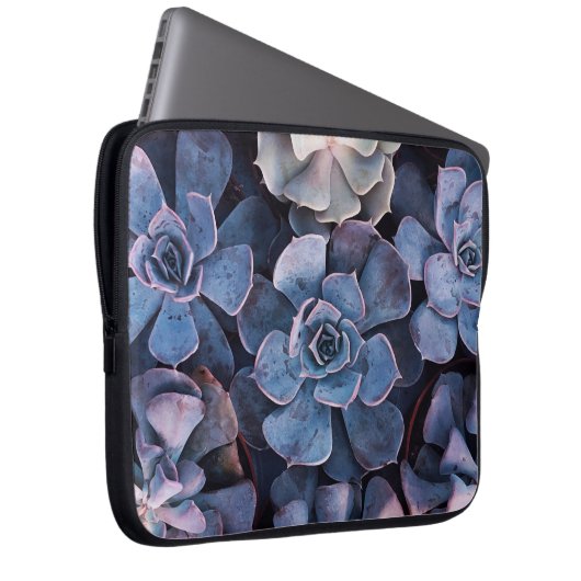 Gray succulents laptopschutzhülle (Vorne Rechts)