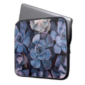Gray succulents laptopschutzhülle (Vorderseite Links)