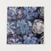 Gray succulents wandteppich (Vorderseite (Horizontal))