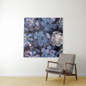 Gray succulents wandteppich (Beispiel (Horizontal))