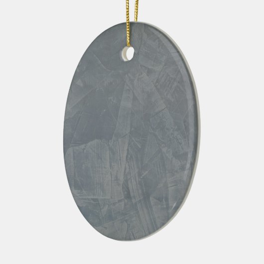 Gray Suede Keramikornament (Links)