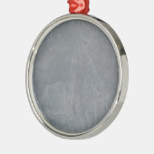 Gray Suede Ornament Aus Metall (Links)