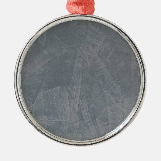 Gray Suede Ornament Aus Metall (Vorne)