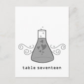 Gray Sweet Chemistry Tischnummer Postcard (Vorderseite)