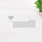 Gray Sweet Heart & Zickzack Gift Tags (Schreibtisch)