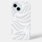 Gray Swirl Pattern Case-Mate iPhone Hülle (Rückseite)