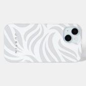 Gray Swirl Pattern Case-Mate iPhone Hülle (Rückseite (Horizontal))
