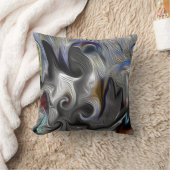 Gray Swirl Pillow Kissen (Decke)