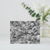 Gray Swirl Postkarte (Stehend Vorderseite)