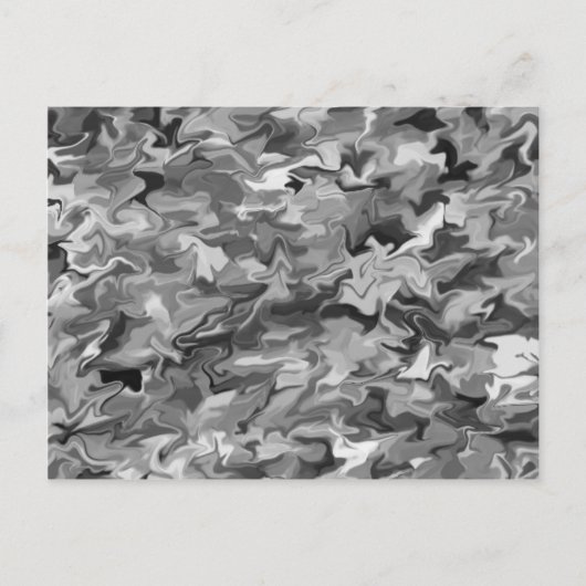 Gray Swirl Postkarte (Vorderseite)