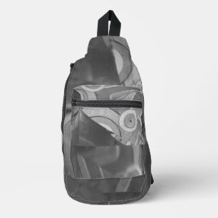 Gray Symmetrie Crossbody Bag