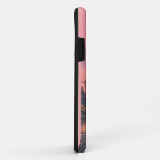 Gray Tabby Cat am See Case-Mate iPhone Hülle (Hinten/Rechts)