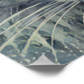 Gray Tabby Cat-Blue Eyes Poster (Ecke)