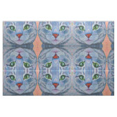 Gray Tabby Cat Fabric für Gesichtsmasken Stoff (Fat Quarter (45,7 x 55,9 cm))