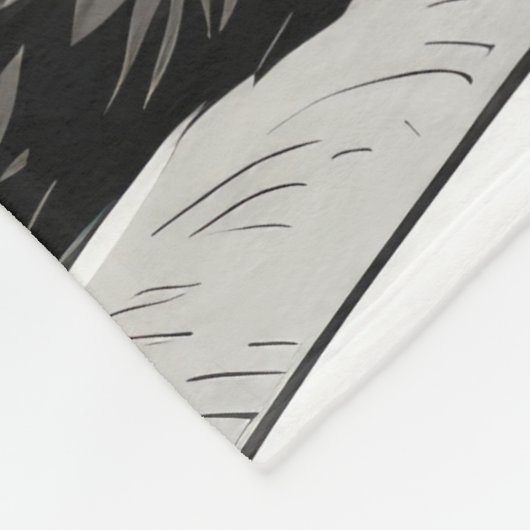 Gray Tabby Cat Fleecedecke (Ecke)