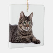 Gray Tabby Cat Keramikornament (Rechts)
