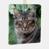 Gray Tabby Cat Keramikornament (Rechts)