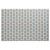 Gray Tabby Cat Malerei - Niedliche Original Katze Stoff (Yard (91,4 cm))
