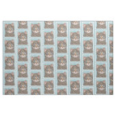 Gray Tabby Cat Malerei - Niedliche Original Katze Stoff (Fat Quarter (45,7 x 55,9 cm))