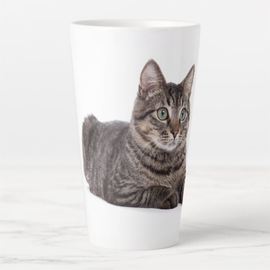 Gray Tabby Cat Milchtasse (Vorderseite)