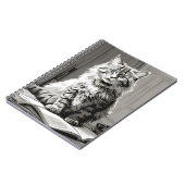 Gray Tabby Cat Notizblock (Linke Seite)