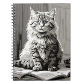 Gray Tabby Cat Notizblock (Vorderseite)